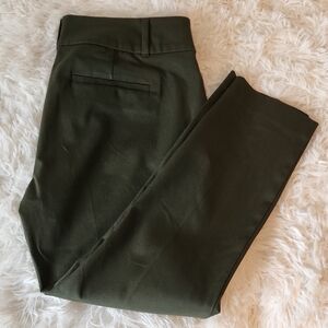 Loft Skinny Ankle Petite  Olive Green Pants Brand New
